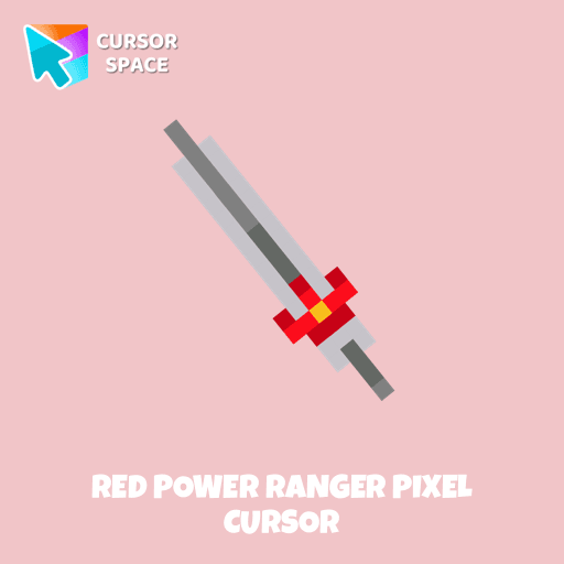 Red Power Ranger Pixel cursor pointer cursor